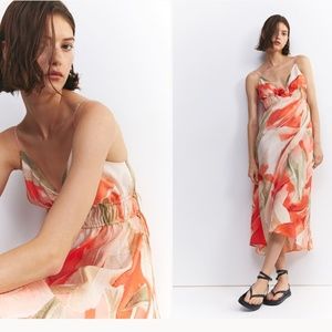 H&M palm print summer maxi dress
